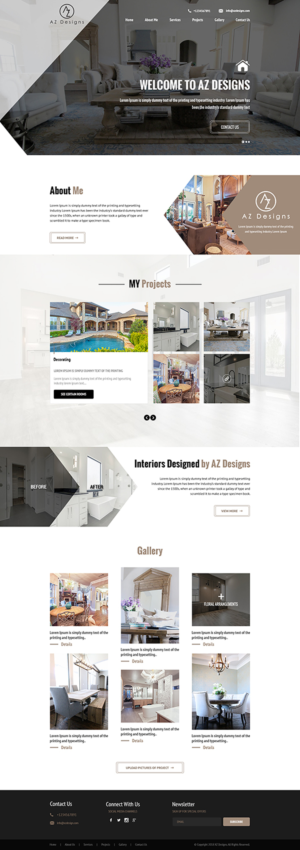 Web Design by PiXthemes for AZ Designs | Design #18136873