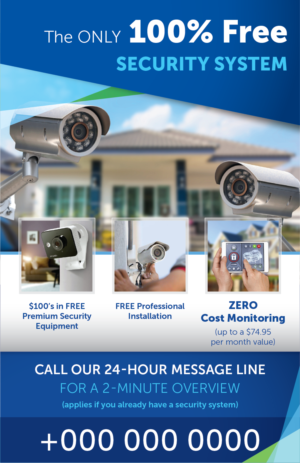 The ONLY 100% Free Security System | Flyer Design by Akshar Shailesh