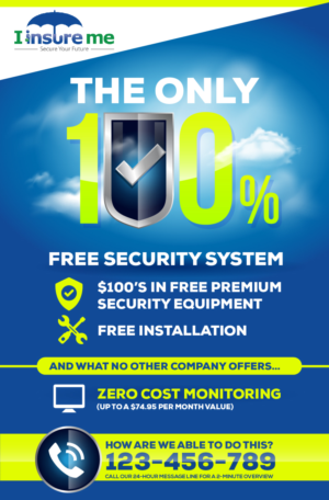 The ONLY 100% Free Security System | Flyer Design by pecgi