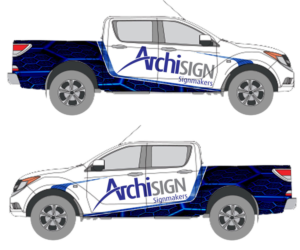 Mazda BT50 geometric/abstract Wrap | Car Wrap-Design von The Faisal