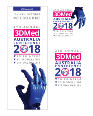 3DMed Australia 2018 conference Branding banner design  | Banner Ad Design by andrew3344