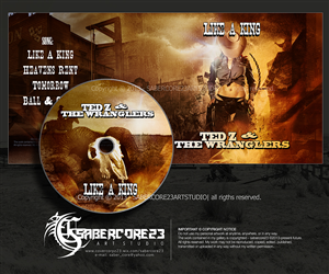 CD Cover Design by Sabercore23DesignStudio for Ted Z and The Wranglers | Design #2839835