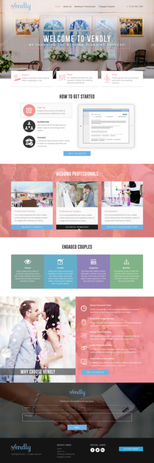 Web Design by Sujit Banerjee for Vendly Partners | Design #18202423