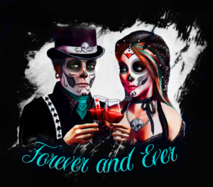 Día de los Muertos style of a young couple | Illustration Design by T.mode