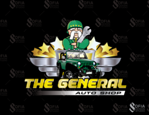 The General Auto Shop | Graphic Design by SofiaDesignStudio