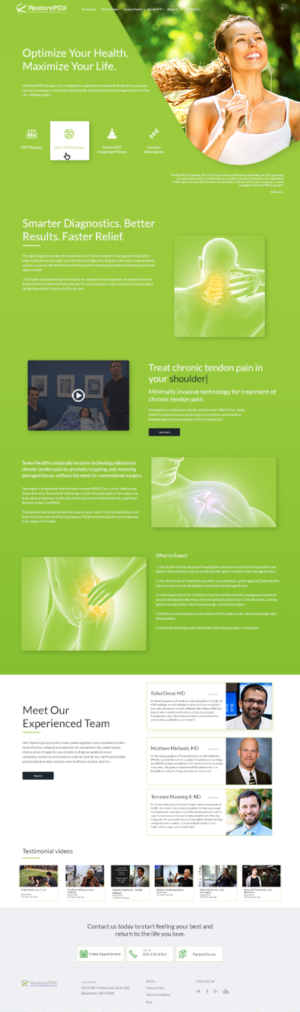 Medical Procedure Landing Page - Funnel Tenex Tenotomy | Landing Page-Design von insert name here