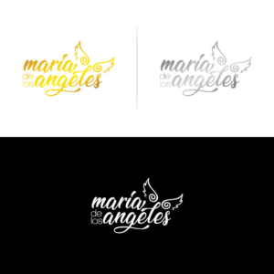 maria de los angeles ( with angel wings)  | Logo Design by Basksh Designs