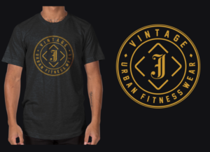 J Vintage Urban & Fitness Wear | T-shirt Design by cithuwill