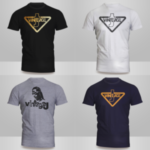 J Vintage Urban & Fitness Wear | T-shirt Design by Kero