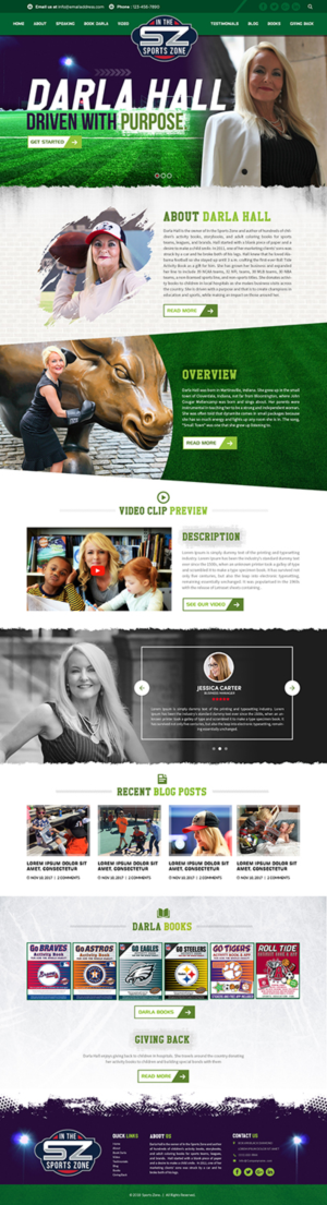 Concept Web Design - Motivational Speaker  | Web-Design von SAI DESIGNS