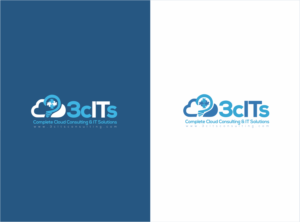 3cITs or Company Name with Cloud Logo Made from 3Cs | Logo Design by nikkiblue