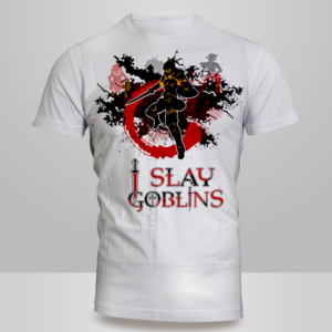 I Slay Goblins T-shirt Design Inspired by the novel series Goblin Slayer | T-shirt Design by Kero