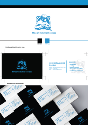 Minoan Industrial Services | Business Card Design by Xyper_Design