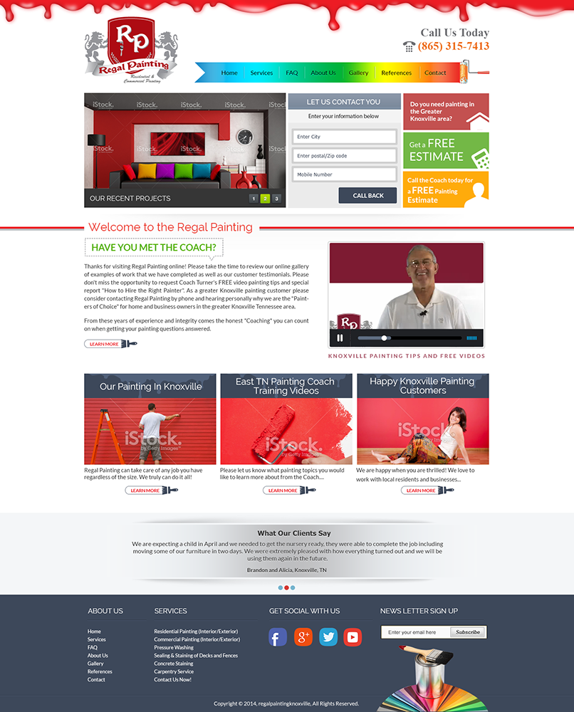 Web Design by amberegg for Maverick Web Video | Design #2987605