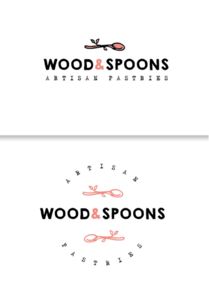 Wood & Spoons Artisan Pastries | Logo-Design von Birdcage