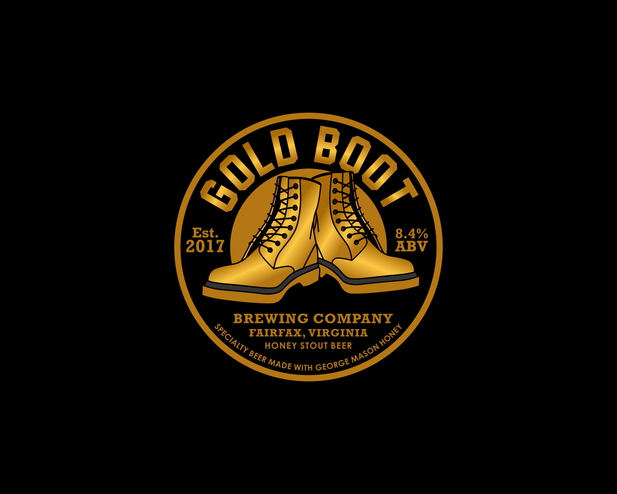 Logo Design by alpino for Gold Boot Brewing Company | Design #18278095