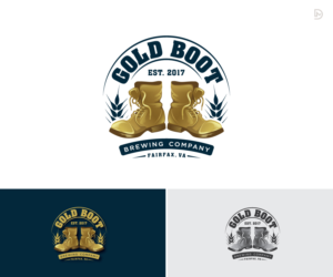 Logo Design by D_Mantra for Gold Boot Brewing Company | Design #18283798