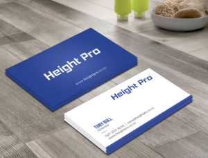 Height Pro Business Cards | Business Card Design by OxonoArt