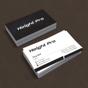 Height Pro Business Cards | Business Card Design by Creative Jiniya