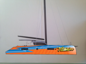 Dessin pour coque de bateau VITAMINE | Grafik-Design von BLESS-IDN