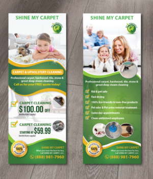 Carpet Cleaning Door Hanger Design Project | Postcard Design by alex989