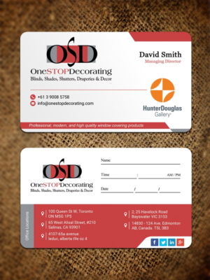 We need a new business card that reflects who we are.  Professional, classy, modern, and service ori | Business Card Design by Sandaruwan