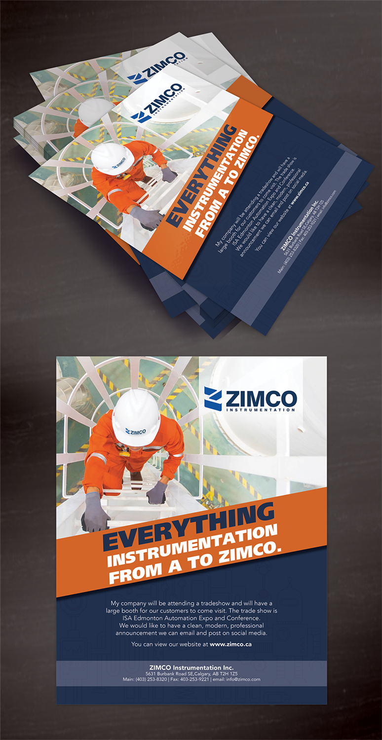 Flyer Design by designgreen for Zimco Instrumentation Inc. | Design #18332668