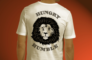 Custom Lion Head design, entitled Hungry and Humble | T-Shirt-Design von Wally_F