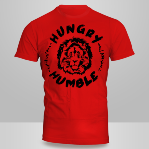 Custom Lion Head design, entitled Hungry and Humble | T-Shirt-Design von Kero