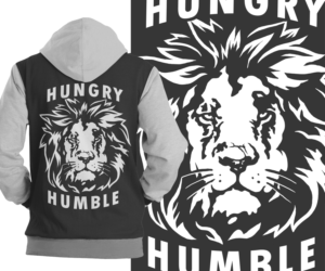 Custom Lion Head design, entitled Hungry and Humble | T-Shirt-Design von krizvector