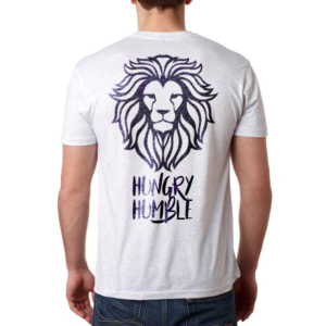 Custom Lion Head design, entitled Hungry and Humble | T-Shirt-Design von Foxelate