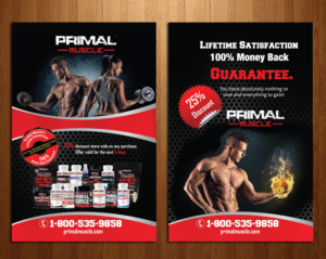 Postcard Design by nyky for Ultimate Fitness Nutrition, Inc. | Design #18429947