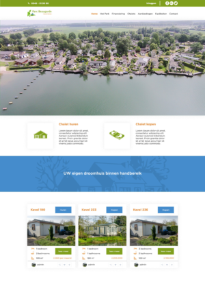 Improving a camping website homepage header* | Web-Design von pinterferenc86