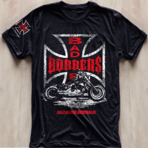 Bad Boy Bobbers and Customs T-Shirt Design Motorcycle Biker | T-shirt Design by O_O NIZAL O_O