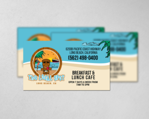 Breakfast Cafe - The Local Spot  | Visitenkarten-Design von chandrayaan.creative