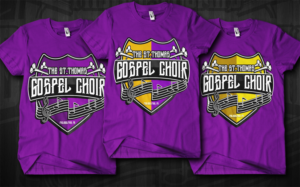 The St.Thomas Gospel Choir Philadelphia, PA  | T-shirt Design by Jonya