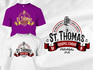 The St.Thomas Gospel Choir Philadelphia, PA  | T-shirt Design by 2ndfloorharry