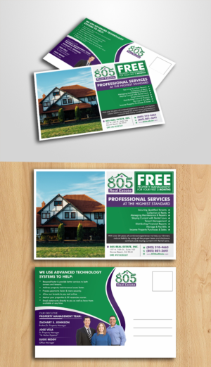 805 Real Estate Property Management Team | Postcard Design by ecorokerz