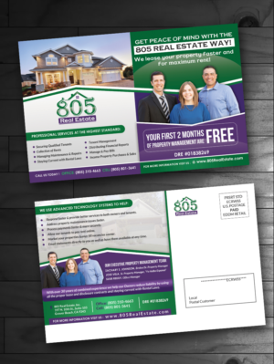 805 Real Estate Property Management Team | Postcard Design by innovative earth