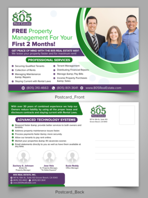 805 Real Estate Property Management Team | Postcard Design by SAI DESIGNS