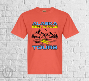 t-shirt design for a seacycle (water bike) tour in Alaska | T-shirt Design by vjosh