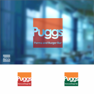 Puggs - Main Heading      Parma and Burger Bar (under/over) | Logo-Design von Arham Hidayat