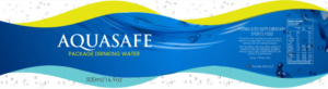 Aquasafe drinking water Label. | Etikett-Design von fumbh.designs