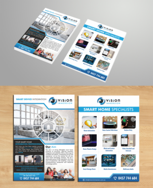 Vision Immersion is a Smart Device integration/installation business | Flyer Design by ecorokerz