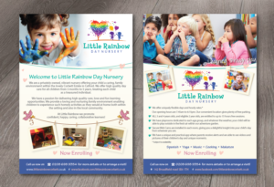 Little Rainbow day Nursery flyer | Flyer Design by alex989