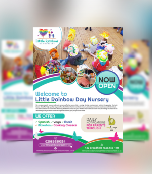 Little Rainbow day Nursery flyer | Flyer Design by ecorokerz