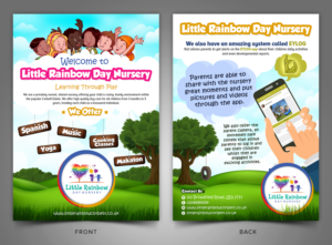 Little Rainbow day Nursery flyer | Flyer Design by SAI DESIGNS