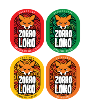 Beer label ZorroLoKo | Label Design by Sergio Coelho