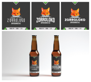 Beer label ZorroLoKo | Label Design by TylerMcGrath