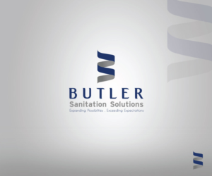 Logo Design by MAK45 for Butler Sanitation Solutions | Design #18533380